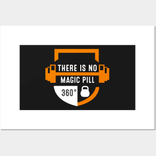 there is no magic pill design for fitness lovers. Posters and Art